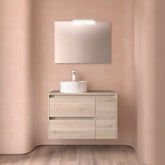 Mueble de baño NOJA 850 2 cajones y 1 puerta derecha - Encimera - BañoClick